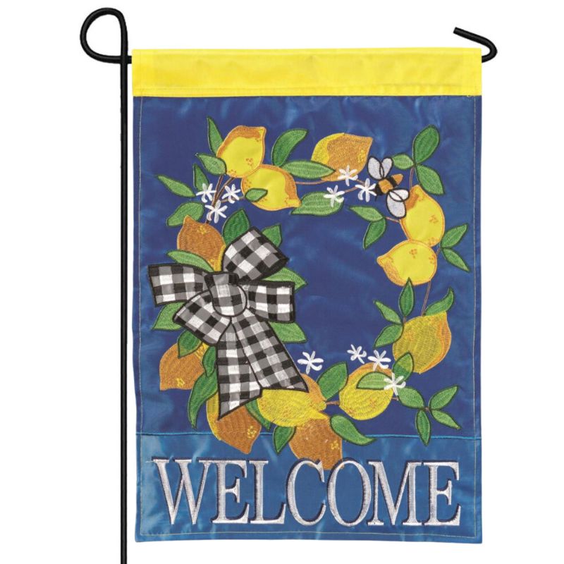 Lemon Welcome Garden Flag